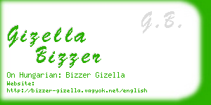 gizella bizzer business card